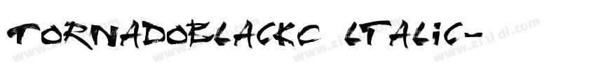 TornadoBlackC ltalic字体转换